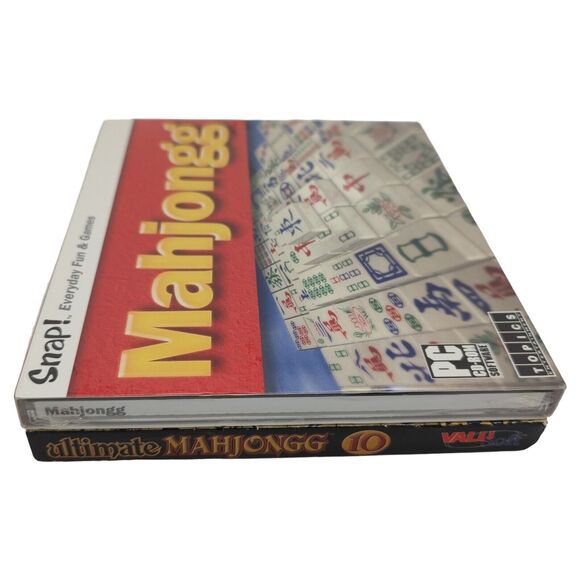 Vintage Sealed PC-CD ROM Software Games Ultimate Mahjongg 10 + SNAP! Mahjongg - Picture 8 of 8